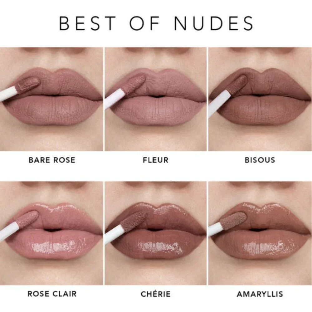 NIB ✅ Jouer Cosmetics BEST OF NUDES Deluxe 6 Piece Lip Creme and Gloss Set ✨NIB